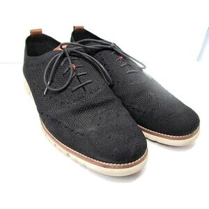 Cole Haan Zero Grand Black Stitchlite Wingtip Oxfords Size US 11 M
